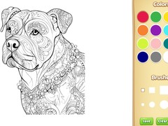 Dog Coloring Book for Adults