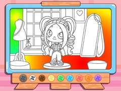 Coloring Book: Avatar Girl Dress Up Shopping