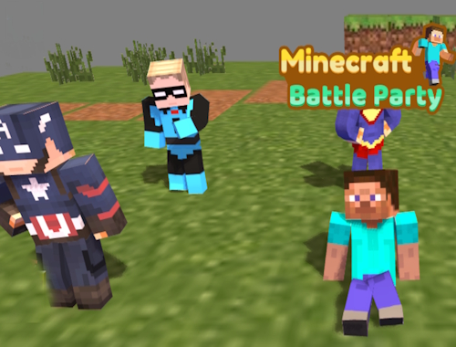 Minecraft Battle Party .