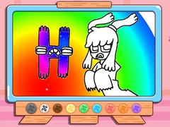Coloring Book: Alphabet Lore H