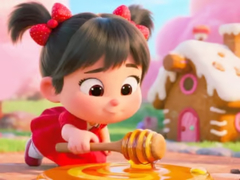 Jigsaw Puzzle: Honey Girl Candy House
