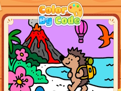 Color By Code Volcano Hedgehog