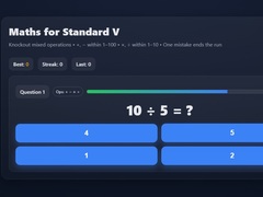 Maths For Class V