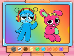 Coloring Book: Sprunki Pinki & Oren
