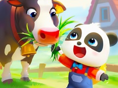 Jigsaw Puzzle: Baby Panda Cow Ranch