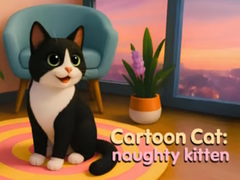 Cartoon Сat: naughty kitten