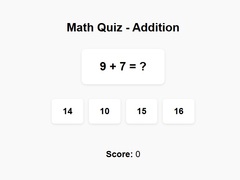 Math Quiz Addition