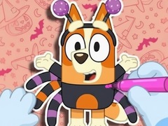 Coloring Book: Halloween Spooky Bingo & Bluey