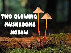 Two Glowing Mushrooms Jigsaw