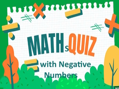 Maths Quiz with Negative Numbers