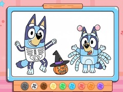 Coloring Book: Bluey Halloween Costume