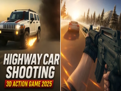 Highway Car Shooting 3D Action Game 2025