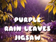 Purple Rain Leaves Jigsaw