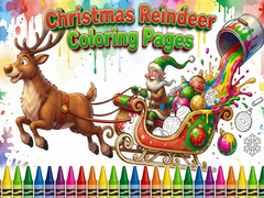 Christmas Reindeer Coloring Pages
