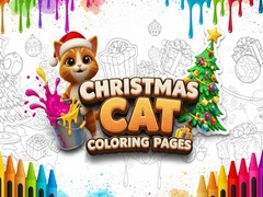 Christmas Cat Coloring Pages