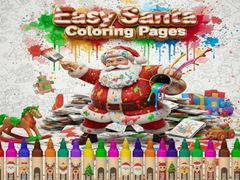 Easy Santa Coloring Pages