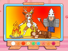 Coloring Book: 99 Nights In The Forest