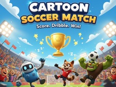 Cartoon Soccer Match