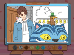 Coloring Book: Kpop Jinu & Blue Tiger