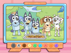 Coloring Book: Bluey Spy Game Friends