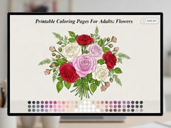 Printable Coloring Pages For Adults Flowers