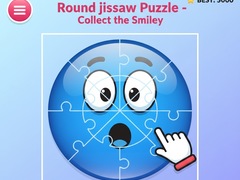 Round jigsaw Puzzle - Collect the Smiley