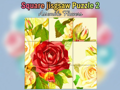Square jigsaw Puzzle 2  Assemble Flowers