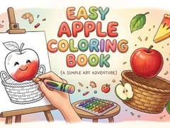 Easy Apple Coloring Book