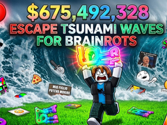 Escape Tsunami Waves for Brainrots