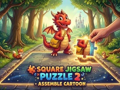 Square jigsaw Puzzle 2 - Assemble Cartoon