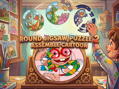 Round Jigsaw Puzzle 2 Assemble Cartoon