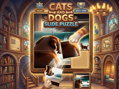 Cats and Dogs Slide Puzzle