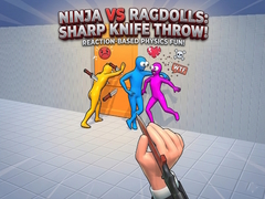 Ninja vs Ragdolls: Sharp Knife Throw!