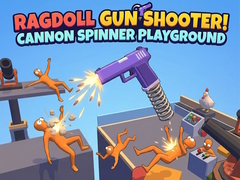 Ragdoll Gun Shooter! Cannon Spinner Playground