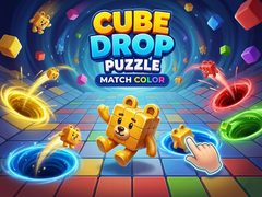 Cube Drop Puzzle: Match Color