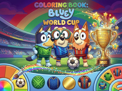 Coloring Book: Bluey World Cup