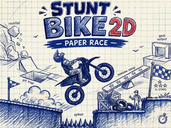 Stunt Bike 2D Paper Race