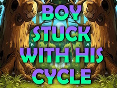 Boy Stuck with His Cycle