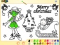 Christmas Girl Painting