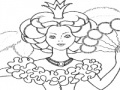 Brilliant lady coloring