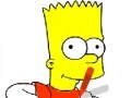 Coloring Bart Simpson