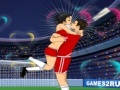 Soccer Kissing