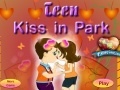 Teen Kiss in Park