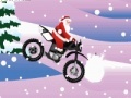 Santa claus extreme biker