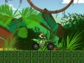 Ben 10 in the jungle on a motorcycle