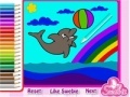 Cute Dolphin Coloring