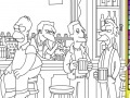 Simpson Online Coloring Game