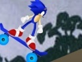 Sonic on the skateboard