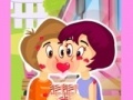 Snack time kissing