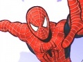 Spiderman flying: coloring